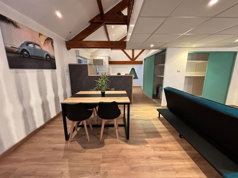 Mini-Loft, Terrasse 24M2, Internet Haut-Debit, Garage Prive Et Place De Parking Audincourt Exterior foto